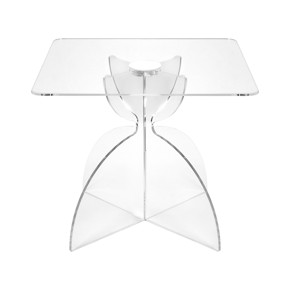 Tavolino da salotto quadrato 50x50cm in plexiglass trasparente Tessara Promozione Tavolino da salotto quadrato 50x50cm in plexiglass trasparente Tessara Promozione