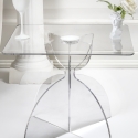 Wohnzimmer aus durchsichtigem Plexiglas quadratisch 50x50cm Tessara Angebot