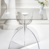 Wohnzimmer aus durchsichtigem Plexiglas quadratisch 50x50cm Tessara Angebot