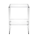 Tavolino da salotto in plexiglass trasparente di design 29x32x45cm Contigo Promozione