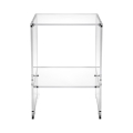 Tavolino da salotto in plexiglass trasparente di design 29x32x45cm Contigo Promozione