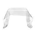 Tavolino basso quadrato da salotto di design in plexiglass Drappeggi Offerta