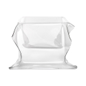 Tavolino basso quadrato da salotto di design in plexiglass Drappeggi Saldi