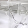 Tavolino basso quadrato da salotto di design in plexiglass Drappeggi Sconti