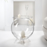 Tavolino da salotto a sfera contenitore in plexiglass trasparente Boollino Vendita