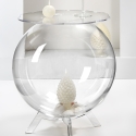 Tavolino da salotto a sfera contenitore in plexiglass trasparente Boollino Saldi