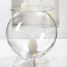 Tavolino da salotto a sfera contenitore in plexiglass trasparente Boollino Saldi