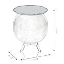 Tavolino da salotto a sfera contenitore in plexiglass trasparente Boollino Prezzo