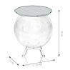 Tavolino da salotto a sfera contenitore in plexiglass trasparente Boollino Prezzo