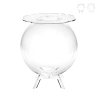 Tavolino da salotto a sfera contenitore in plexiglass trasparente Boollino Promozione