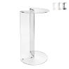 Tavolino alto da divano salotto in plexiglass trasparente Atari Promozione