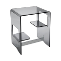 Tavolino da salotto comodino per camera in plexiglass trasparente Enan Catalogo