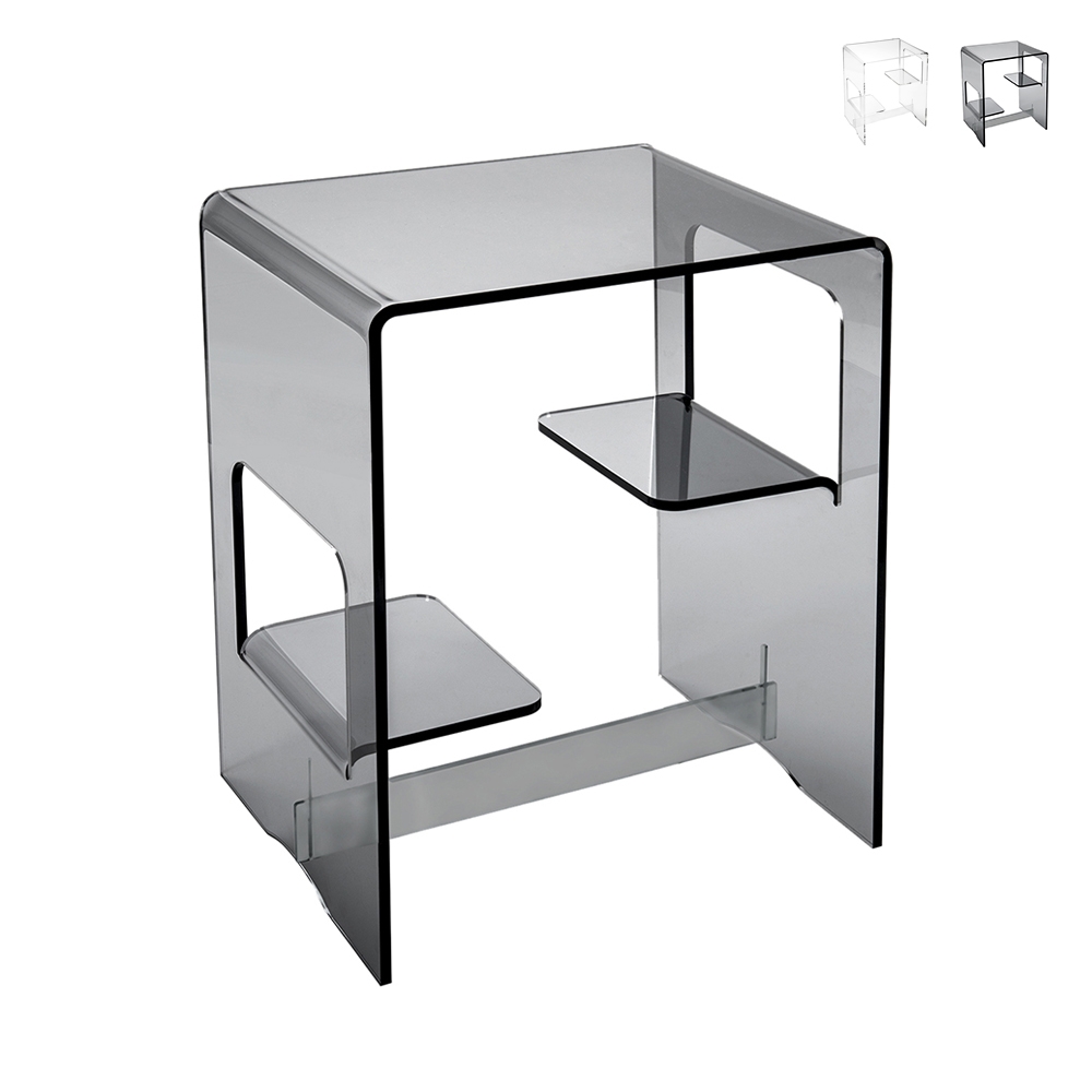 Tavolino da salotto comodino per camera in plexiglass trasparente Enan Promozione Tavolino da salotto comodino per camera in plexiglass trasparente Enan Promozione