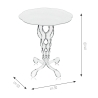 Tavolino alto rotondo 50cm da salotto in plexiglass trasparente Arabesco Medium Prezzo