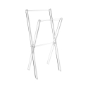 Portasciugamani da bagno in plexiglass trasparente Xfile Promozione