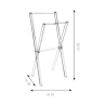 Portasciugamani da bagno in plexiglass trasparente Xfile Offerta