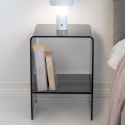 Comodino per camera da letto tavolino in plexiglass trasparente Accanto Vendita