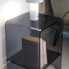 Comodino per camera da letto tavolino in plexiglass trasparente Accanto Sconti
