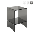 Comodino per camera da letto tavolino in plexiglass trasparente Accanto Promozione