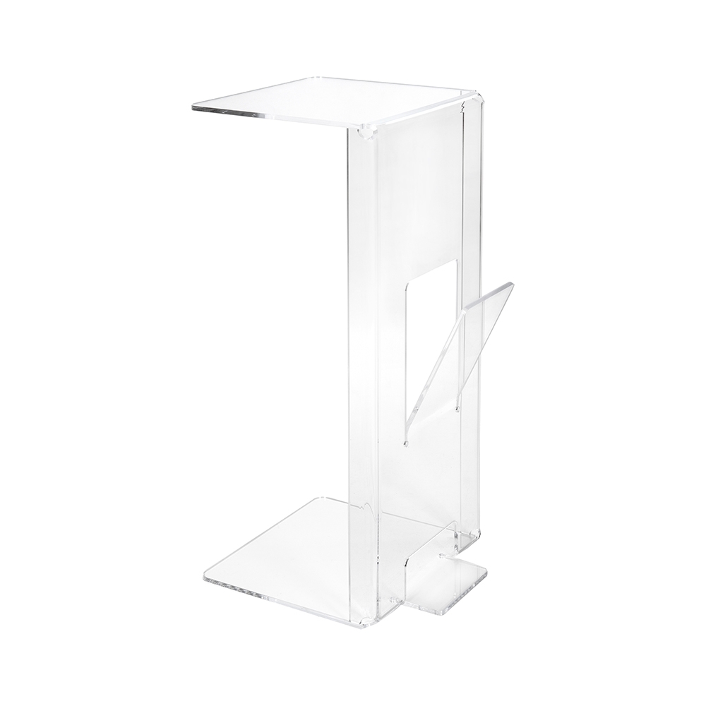 Beistelltisch mit Zeitschriftablage aus klarem Plexiglas Ambrogio Aktion Beistelltisch mit Zeitschriftablage aus klarem Plexiglas Ambrogio Aktion