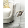 Tavolino con portariviste in plexiglass trasparente Ambrogio Offerta