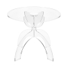 Tavolino da salotto rotondo 50cm in plexiglass trasparente Tessara Promozione