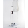 Servomuto porta asciugamani moderno in plexiglass trasparente Shubi Sconti