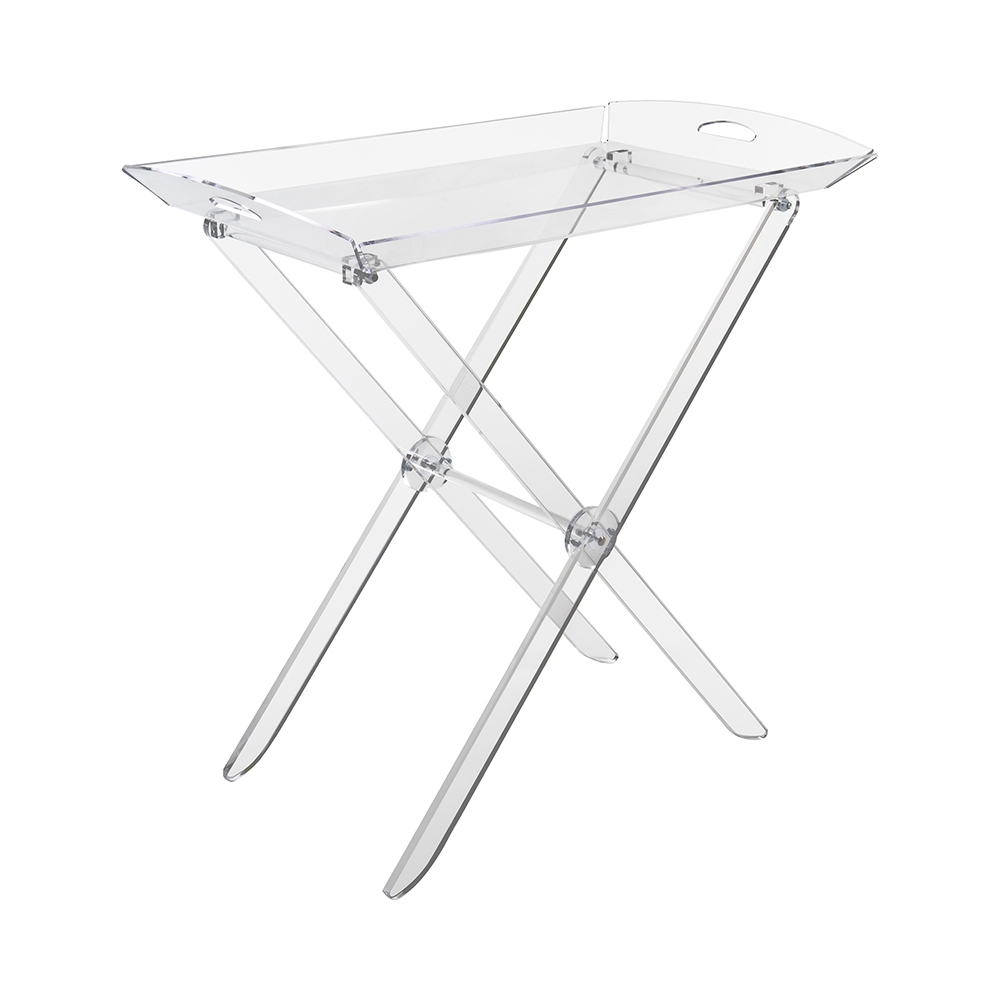 Tavolino pieghevole trasparente con piano vassoio portavivande Grand Plié Promozione Tavolino pieghevole trasparente con piano vassoio portavivande Grand Plié Promozione