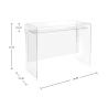 Scrivania da ufficio di design in plexiglass trasparente Moremore 18 Saldi