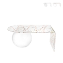 Tavolino basso a ponte da salotto in plexiglass trasparente Boolla Promozione