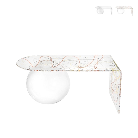 Table basse à pont de salon en plexiglas transparent Boolla Promotion