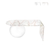 Tavolino basso a ponte da salotto in plexiglass trasparente Boolla Promozione