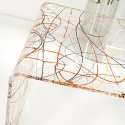 Brückentisch fürs Wohnzimmer aus klarem Plexiglas niedrig Boolla Angebot