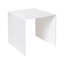 Tavolino moderno da salotto in plexiglass trasparente 40x40cm 80'S Small Offerta