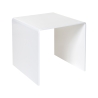 Tavolino moderno da salotto in plexiglass trasparente 40x40cm 80'S Small Offerta