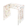 Tavolino da salotto moderno in plexiglass trasparente 50x40x50cm 80'S Big Scelta