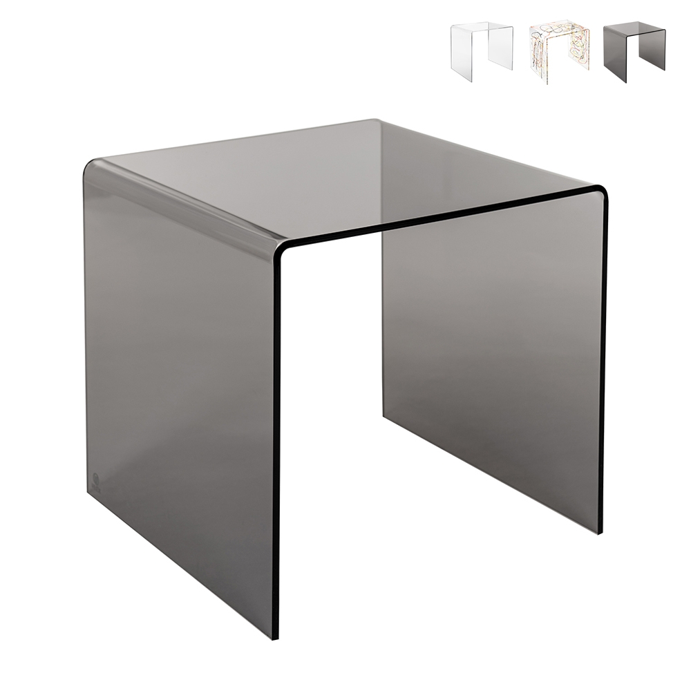 Table basse moderne en plexiglas transparent 50x40x50cm 80'S Big Promotion Table basse moderne en plexiglas transparent 50x40x50cm 80'S Big Promotion