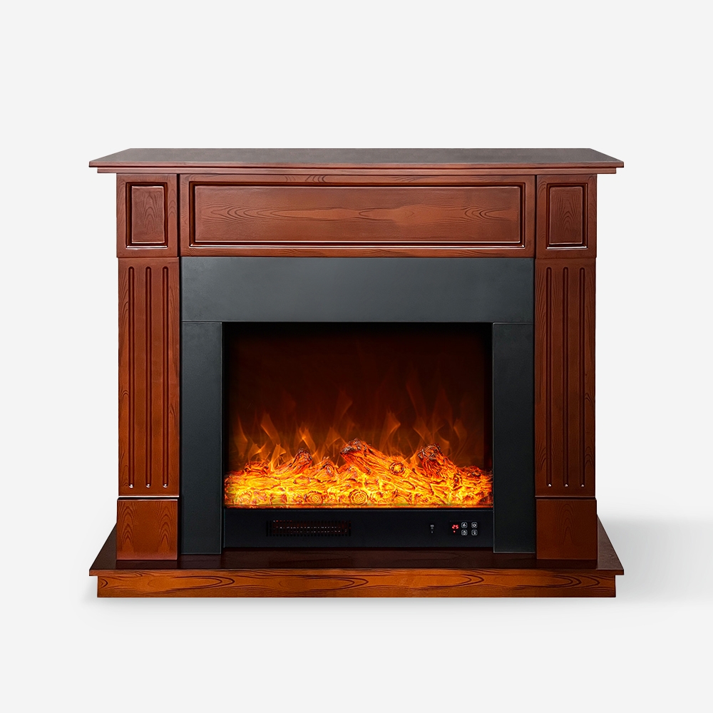 Camino elettrico 1500W da terra con cornice effetto legno Göteborg M Promozione Camino elettrico 1500W da terra con cornice effetto legno Göteborg M Promozione