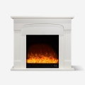 Cheminée électrique basse consommation 1500W cadre blanc Ludvika Promotion