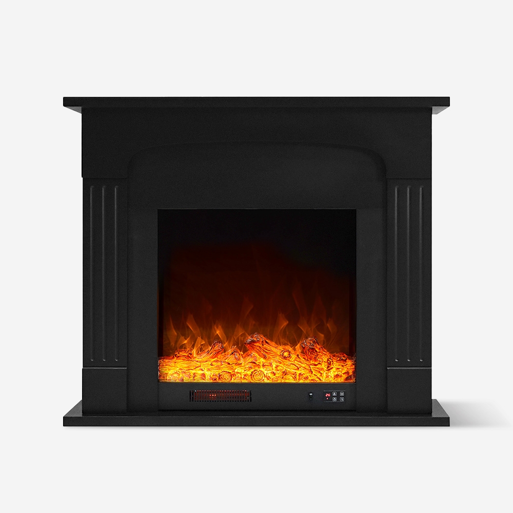 Camino elettrico con cornice design nera design a basso consumo Ludvika N Promozione Camino elettrico con cornice design nera design a basso consumo Ludvika N Promozione