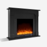 Camino elettrico con cornice design nera design a basso consumo Ludvika N Offerta