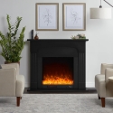 Camino elettrico con cornice design nera design a basso consumo Ludvika N Vendita
