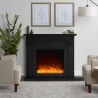 Camino elettrico con cornice design nera design a basso consumo Ludvika N Vendita