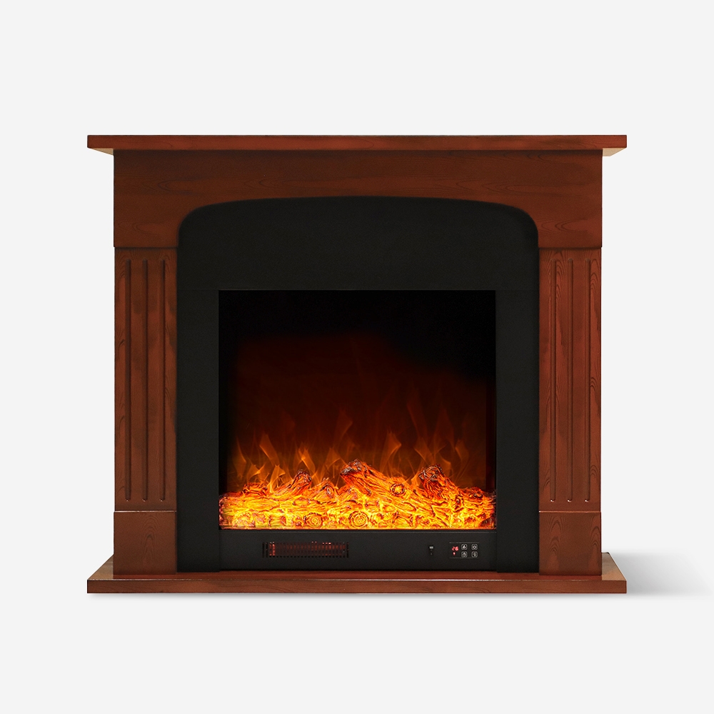 Camino elettrico 1500W a basso consumo cornice effetto legno Ludvika M Promozione Camino elettrico 1500W a basso consumo cornice effetto legno Ludvika M Promozione