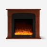 Camino elettrico 1500W a basso consumo cornice effetto legno Ludvika M Promozione
