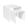 Set 2 tavolini da salotto moderni in plexiglass trasparente 80'S Offerta
