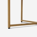 Tavolino da salotto moderno rotondo 90cm in metallo effetto marmo Sulley+ Costo