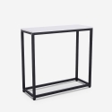 Consolle moderna mobile ingresso in metallo 80x30x75cm Nigel Modello