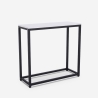 Consolle moderna mobile ingresso in metallo 80x30x75cm Nigel Modello