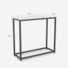 Consolle moderna mobile ingresso in metallo 80x30x75cm Nigel 